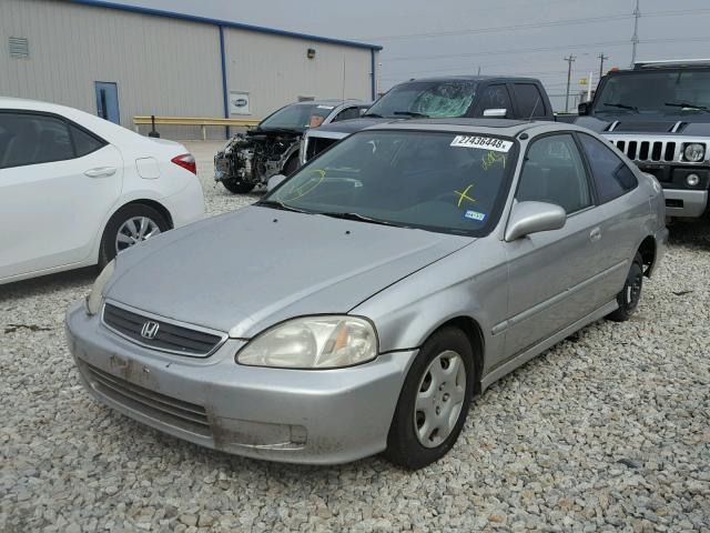 1HGEJ8249YL089581 - 2000 HONDA CIVIC EX GRAY photo 2