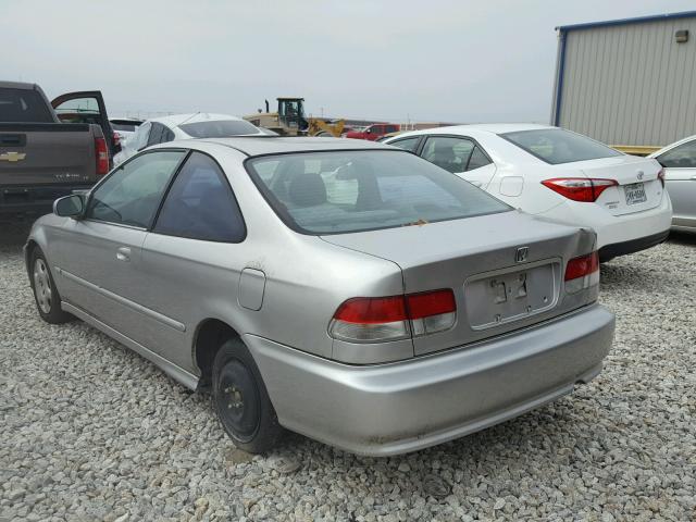 1HGEJ8249YL089581 - 2000 HONDA CIVIC EX GRAY photo 3