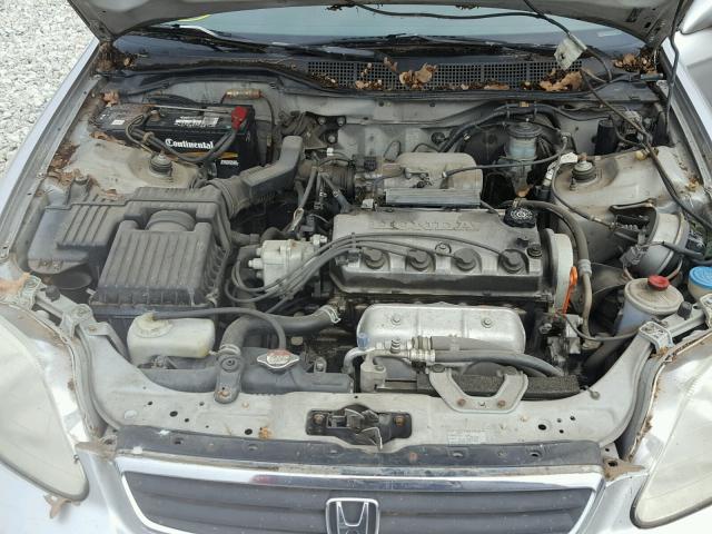 1HGEJ8249YL089581 - 2000 HONDA CIVIC EX GRAY photo 7