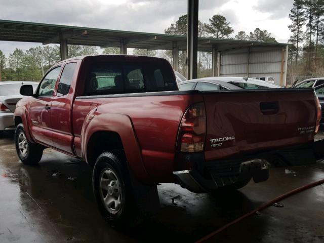 5TETU62N47Z380256 - 2007 TOYOTA TACOMA PRE RED photo 3