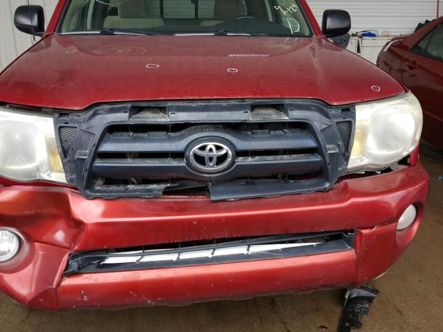 5TETU62N47Z380256 - 2007 TOYOTA TACOMA PRE RED photo 9