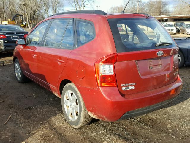 KNAFG526X87158477 - 2008 KIA RONDO LX RED photo 3