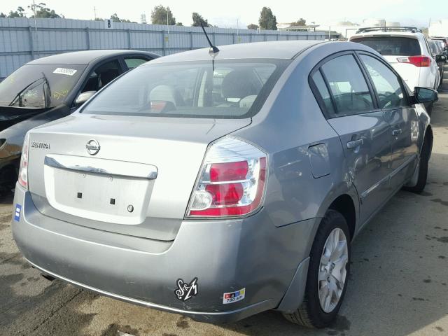 3N1AB6AP1AL714935 - 2010 NISSAN SENTRA 2.0 SILVER photo 4