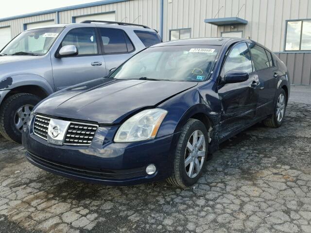 1N4BA41E34C925793 - 2004 NISSAN MAXIMA SE BLUE photo 2