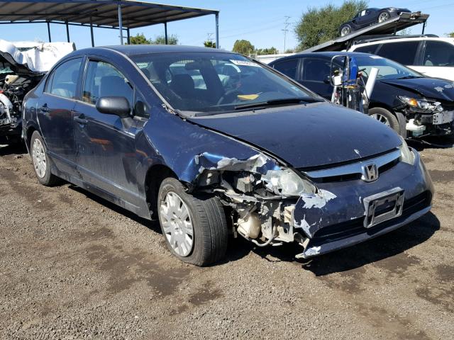 1HGFA16256L025586 - 2006 HONDA CIVIC DX BLUE photo 1