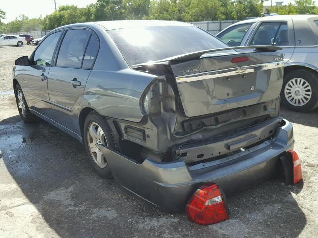 1G1ZU54875F183306 - 2005 CHEVROLET MALIBU LT BLUE photo 3