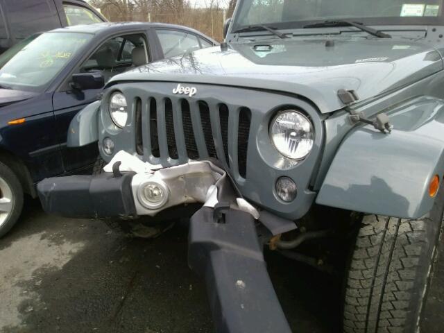 1C4HJWEG6EL254598 - 2014 JEEP WRANGLER U GRAY photo 9