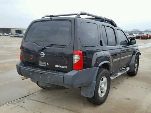 5N1ED28T04C665808 - 2004 NISSAN XTERRA XE BLACK photo 4