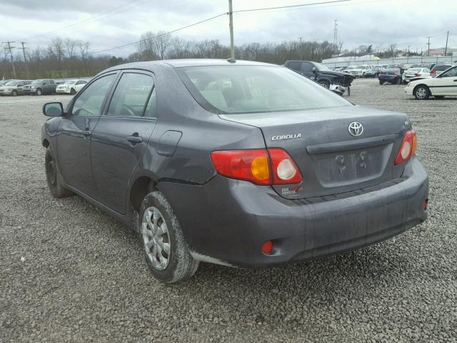 JTDBL40E499036415 - 2009 TOYOTA COROLLA BA GRAY photo 3