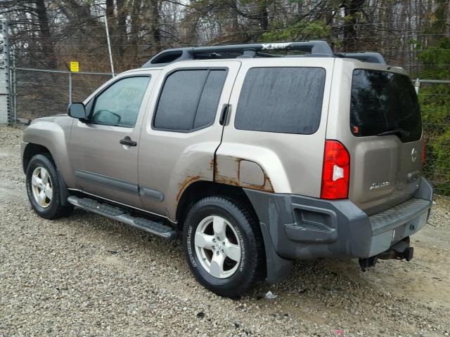 5N1AN08WX5C604297 - 2005 NISSAN XTERRA OFF GRAY photo 3