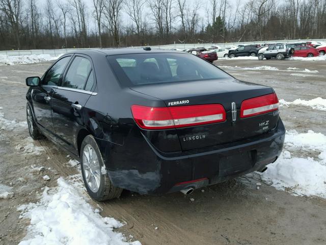 3LNHL2JC8CR803248 - 2012 LINCOLN MKZ BLACK photo 3