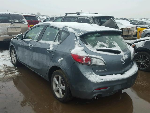 JM1BL1L71D1763238 - 2013 MAZDA 3 I GRAY photo 3