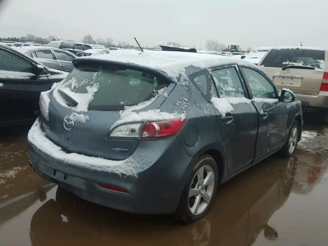 JM1BL1L71D1763238 - 2013 MAZDA 3 I GRAY photo 4