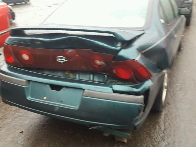 2G1WH55K8Y9281176 - 2000 CHEVROLET IMPALA LS GREEN photo 9