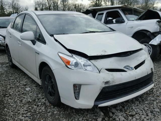 JTDKN3DU5D5550909 - 2013 TOYOTA PRIUS WHITE photo 1