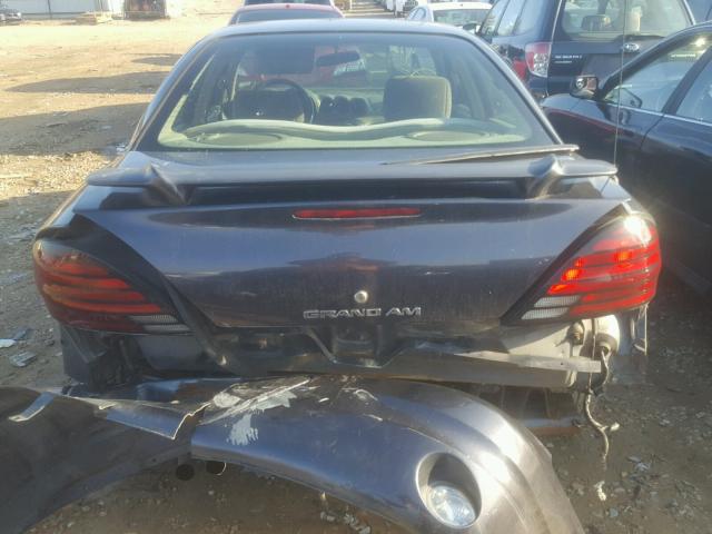 1G2NE52E15M199741 - 2005 PONTIAC GRAND AM S შავი ფოტო 9