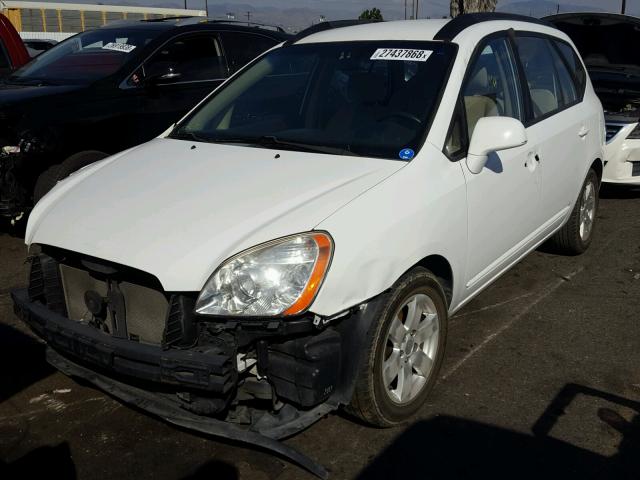 KNAFG526087149089 - 2008 KIA RONDO LX WHITE photo 2