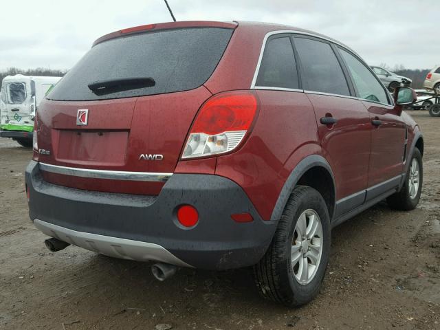 3GSDL43N09S512987 - 2009 SATURN VUE XE RED photo 4