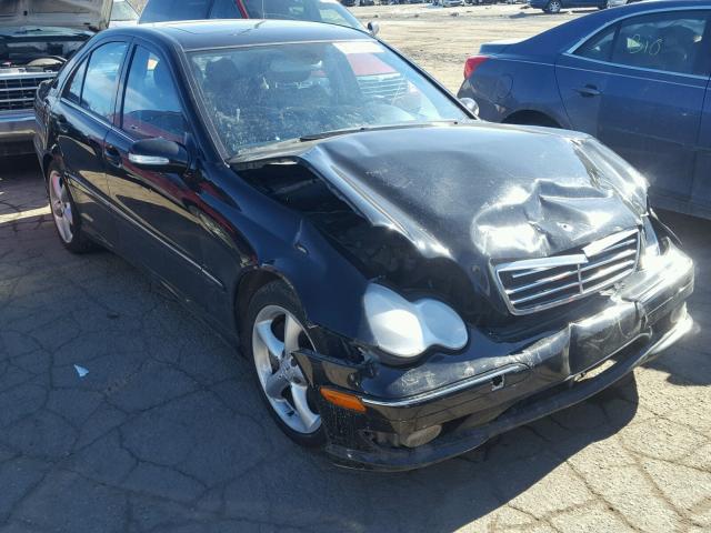 WDBRF40J95F698486 - 2005 MERCEDES-BENZ C 230K SPO BLACK photo 1