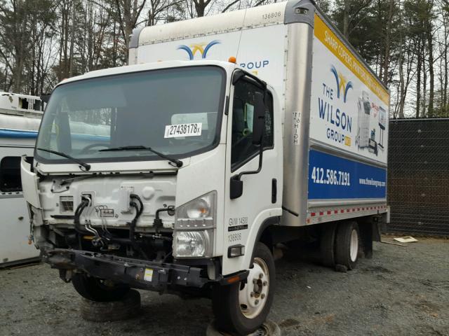 54DC4W1B9FS803807 - 2015 ISUZU NPR HD WHITE photo 2