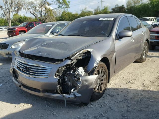 JNKBV61E68M215991 - 2008 INFINITI G35 SILVER photo 2