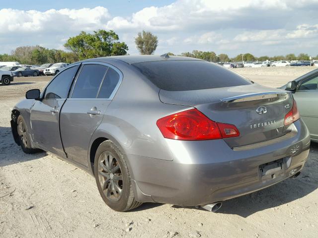 JNKBV61E68M215991 - 2008 INFINITI G35 SILVER photo 3