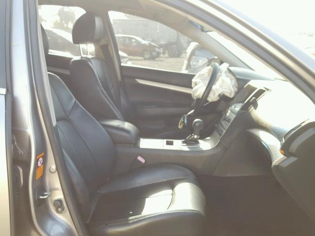 JNKBV61E68M215991 - 2008 INFINITI G35 SILVER photo 5