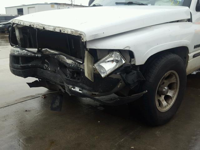 1B7HC13Y1WJ211230 - 1998 DODGE RAM 1500 WHITE photo 9