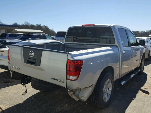 1N6BA07D08N346561 - 2008 NISSAN TITAN XE SILVER photo 4