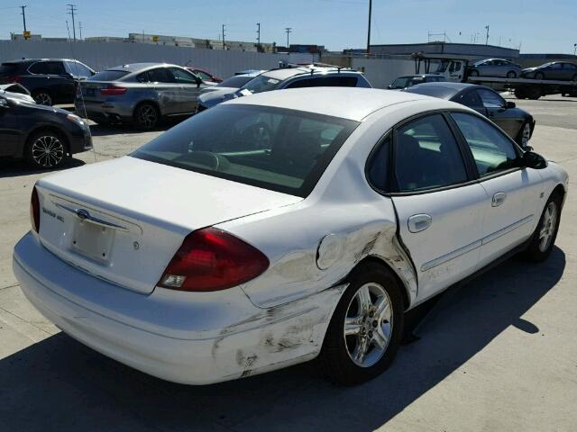 1FAFP56SXYA285233 - 2000 FORD TAURUS SEL WHITE photo 4