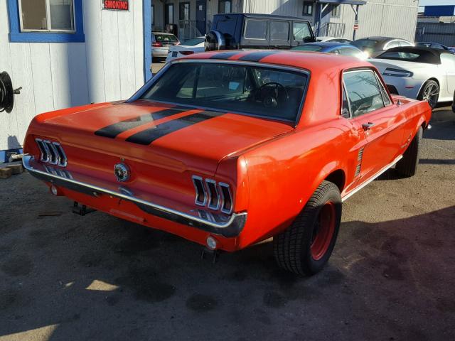 7R01C190360 - 1967 FORD MUSTANG ORANGE photo 4