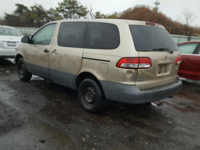 4T3ZF19C21U370582 - 2001 TOYOTA SIENNA CE GOLD photo 3