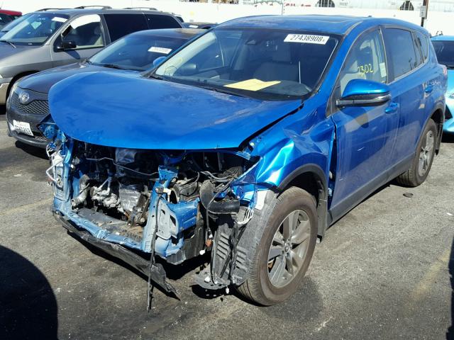 JTMWFREV5HJ145929 - 2017 TOYOTA RAV4 XLE BLUE photo 2