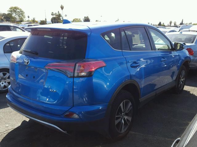 JTMWFREV5HJ145929 - 2017 TOYOTA RAV4 XLE BLUE photo 4