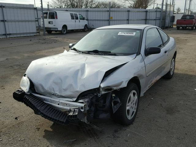 1G1JC1242Y7148017 - 2000 CHEVROLET CAVALIER SILVER photo 2