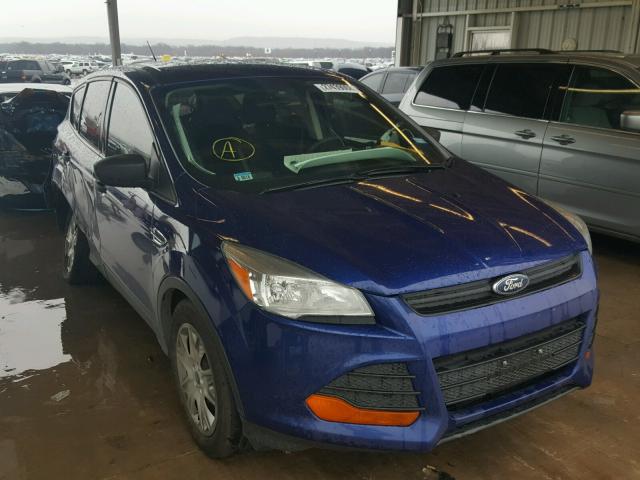 1FMCU0F77EUD24256 - 2014 FORD ESCAPE S BLUE photo 1