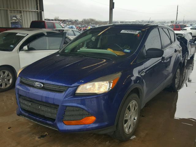 1FMCU0F77EUD24256 - 2014 FORD ESCAPE S BLUE photo 2