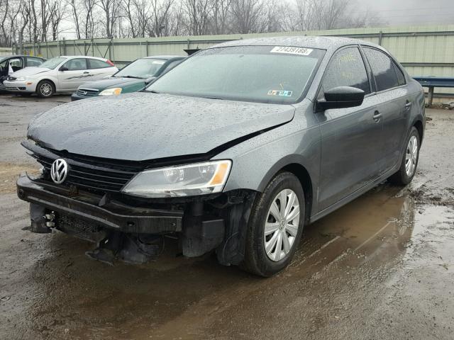 3VW1K7AJ5BM068256 - 2011 VOLKSWAGEN JETTA BASE GRAY photo 2