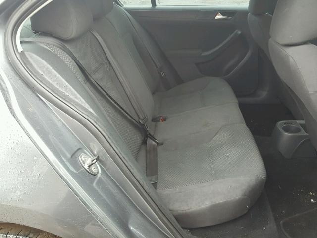 3VW1K7AJ5BM068256 - 2011 VOLKSWAGEN JETTA BASE GRAY photo 6