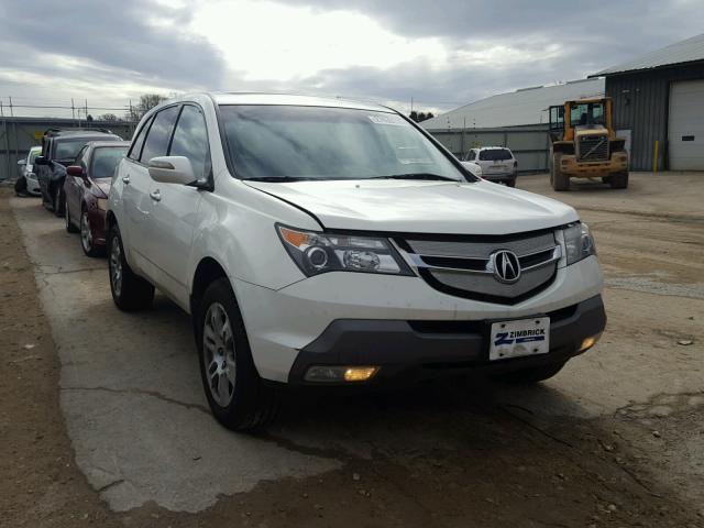 2HNYD28497H517713 - 2007 ACURA MDX TECHNO WHITE photo 1