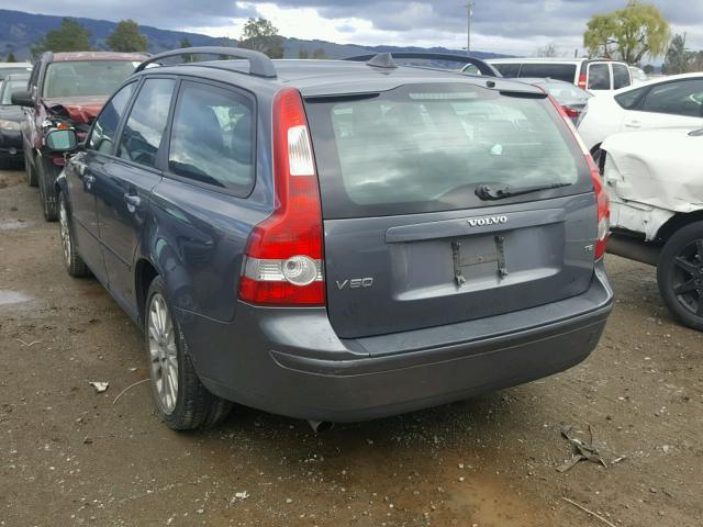 YV1MW682172313852 - 2007 VOLVO V50 T5 GRAY photo 3