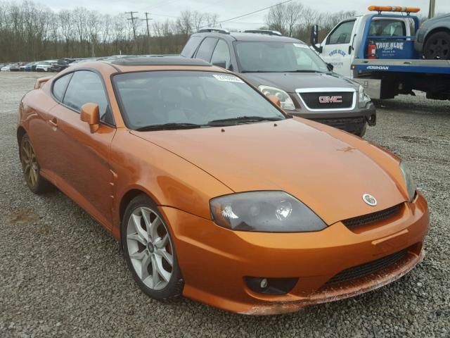 KMHHN65F26U221231 - 2006 HYUNDAI TIBURON GT ORANGE photo 1