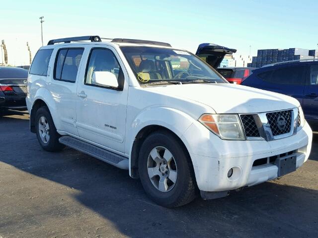 5N1AR18W45C757221 - 2005 NISSAN PATHFINDER WHITE photo 1