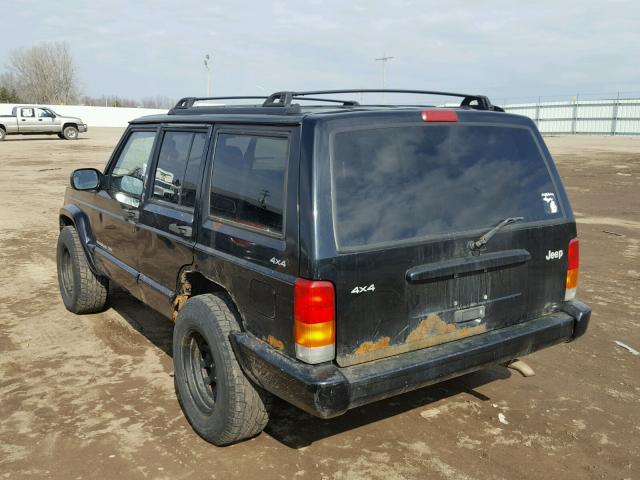 1J4FF68S5XL515435 - 1999 JEEP CHEROKEE S BLACK photo 3