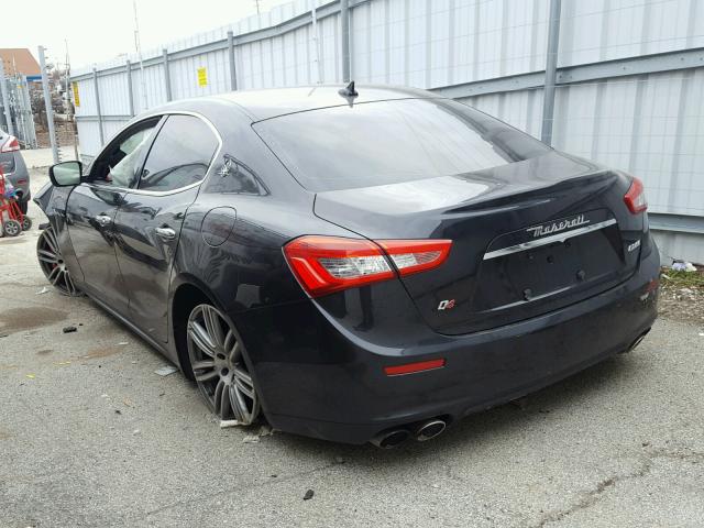 ZAM57RTA4E1096402 - 2014 MASERATI GHIBLI S BLACK photo 3