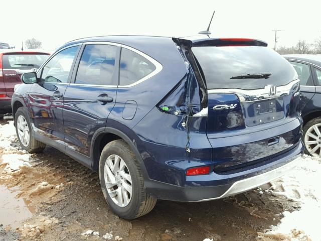 2HKRM4H71GH635844 - 2016 HONDA CR-V EXL BLUE photo 3