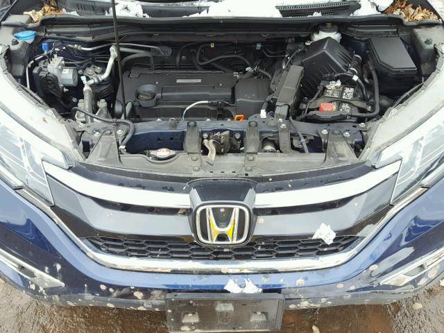 2HKRM4H71GH635844 - 2016 HONDA CR-V EXL BLUE photo 7