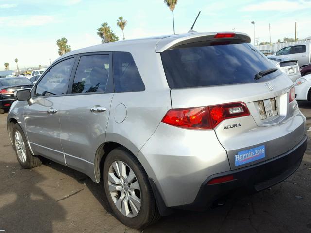 5J8TB2H28AA004691 - 2010 ACURA RDX SILVER photo 3