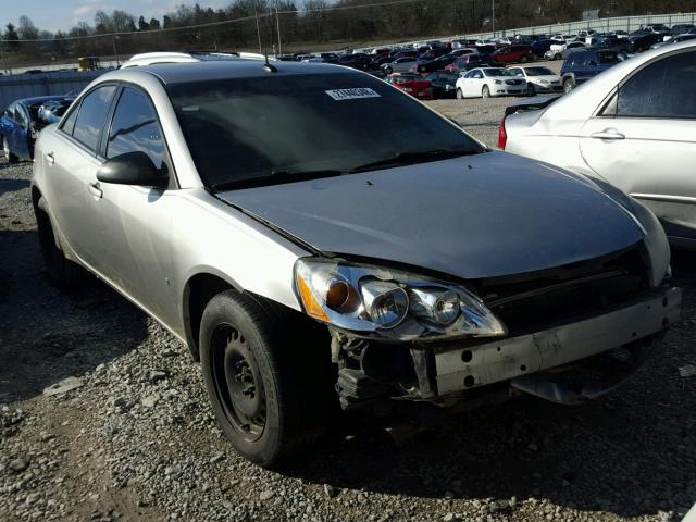 1G2ZF57B984196605 - 2008 PONTIAC G6 VALUE L SILVER photo 1