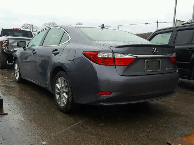 JTHBW1GGXD2014562 - 2013 LEXUS ES 300H GRAY photo 3